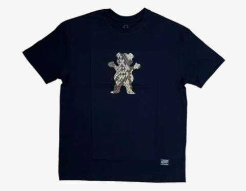 Camiseta Grizzly Animal Thug Snake Preta