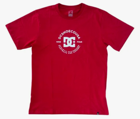 Camiseta Dc Shoes Pilot Vermelha