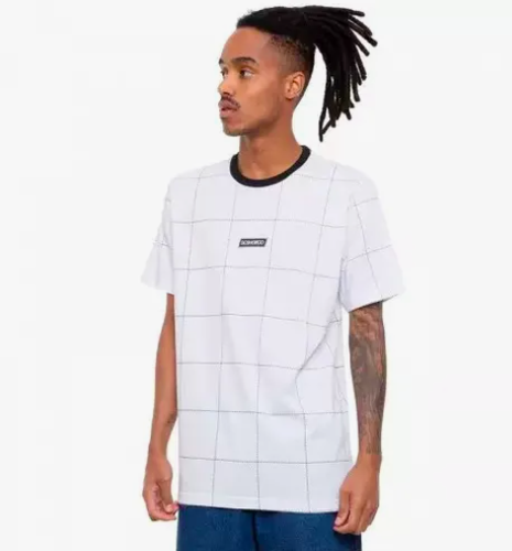 Camiseta Dc Shoes Square Up Branca