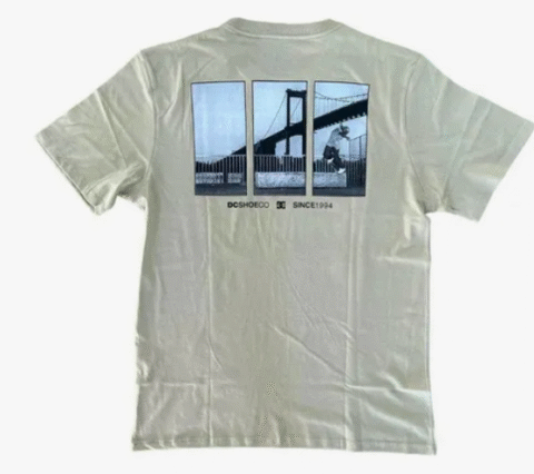 Camiseta Dc Shoes Zero Hour Bege - Image 2