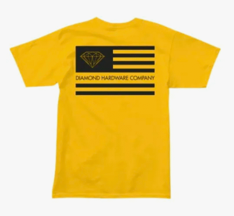 Camiseta Diamond Supply Flag Amarela - Image 2