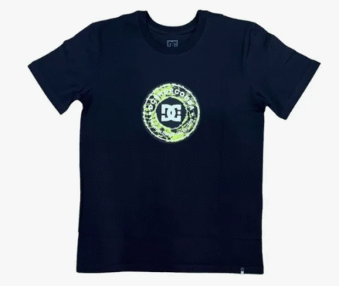 Camiseta Dc Shoes Collective Marble Fill Preta