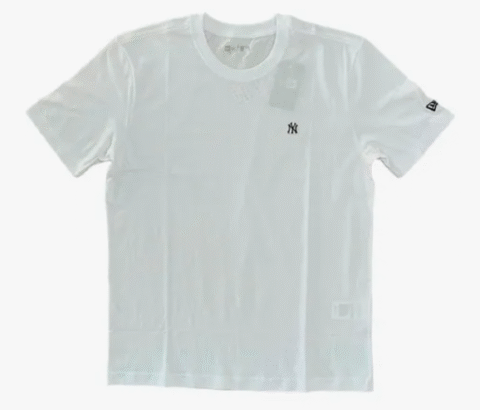 Camiseta New Era Core Ny Yankees Branca Minimalista