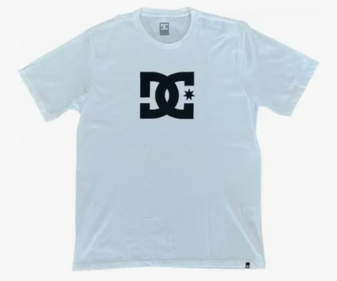 Camiseta Dc Shoes Dc Star Branca Clássica