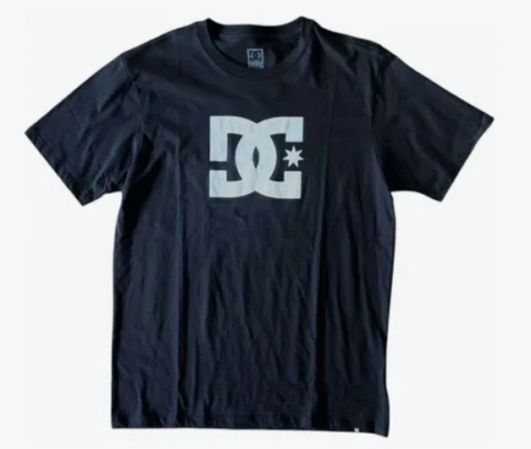 Camiseta Dc Shoes Dc Star Preta Clássica
