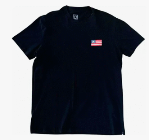 Camiseta Dc Shoes Company Preta Frente/costas