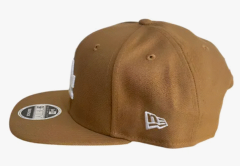 Boné New Era Aba Reta La Dodgers Bege Snapback - Image 2