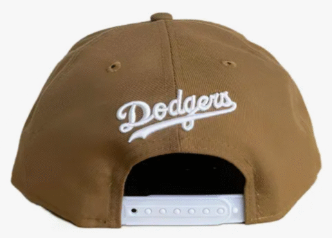 Boné New Era Aba Reta La Dodgers Bege Snapback - Image 3