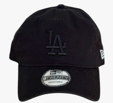 Boné New Era 920 Dad Hat Preto La Dodgers Strapback