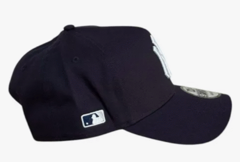 Boné New Era Aba Curva Ny Azul Marinho Snapback - Image 2