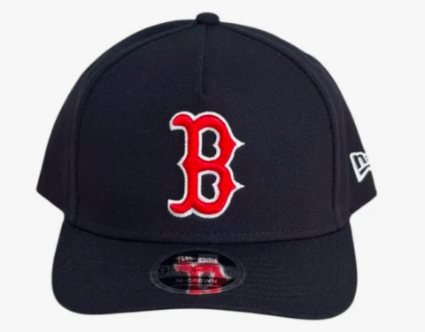 Boné 9forty A-frame Boston Azul Marinho Snapback