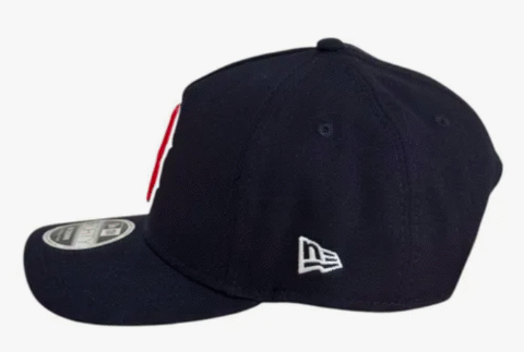 Boné 9forty A-frame Boston Azul Marinho Snapback - Image 2