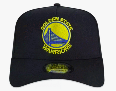 Boné New Era Aba Curva 940 Af Building Golden State Preto