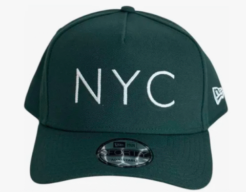 Boné New Era Aba Curva Nyc Verde Escuro Snapback